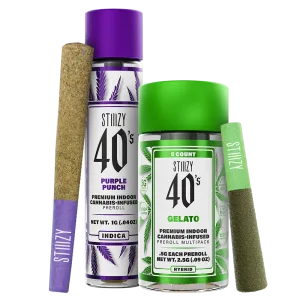 Purchase STIIIZY Blue Burst 40s Infused Pre-Roll 5 Pack